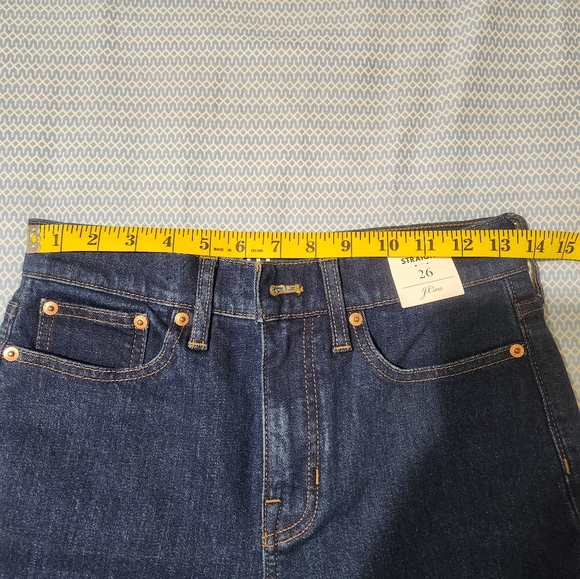 J CREW women classic straight jeans. Size 26 - Picture 9 of 14
